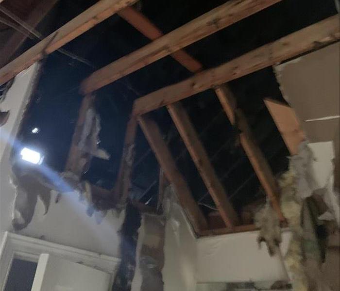 Fire Damage to Ceiling